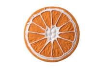 jouet de dentition orange de la marque oli and carol