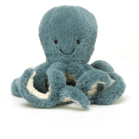 Peluche bébé pieuvre bleu pétrole - Jellycat