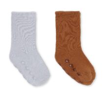 2 paires de chaussettes - Bleu & Marron - Konges Sløjd