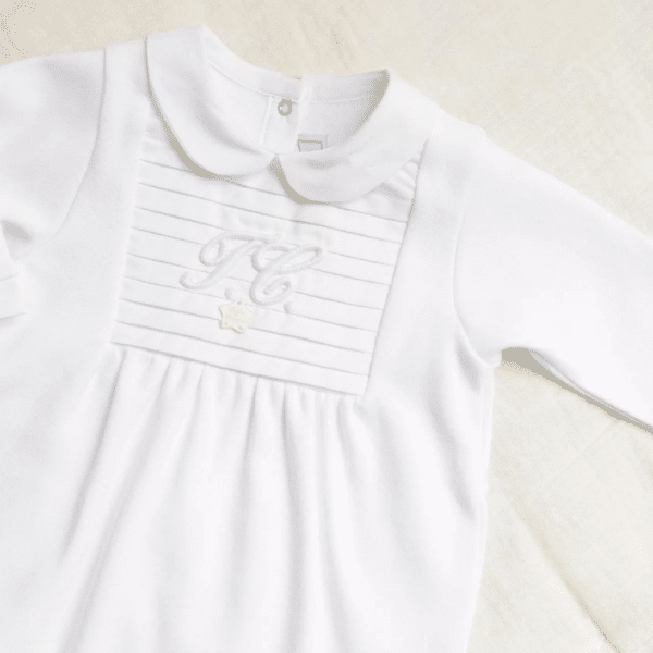 Pyjama Monogramme Blanc - Tartine et Chocolat